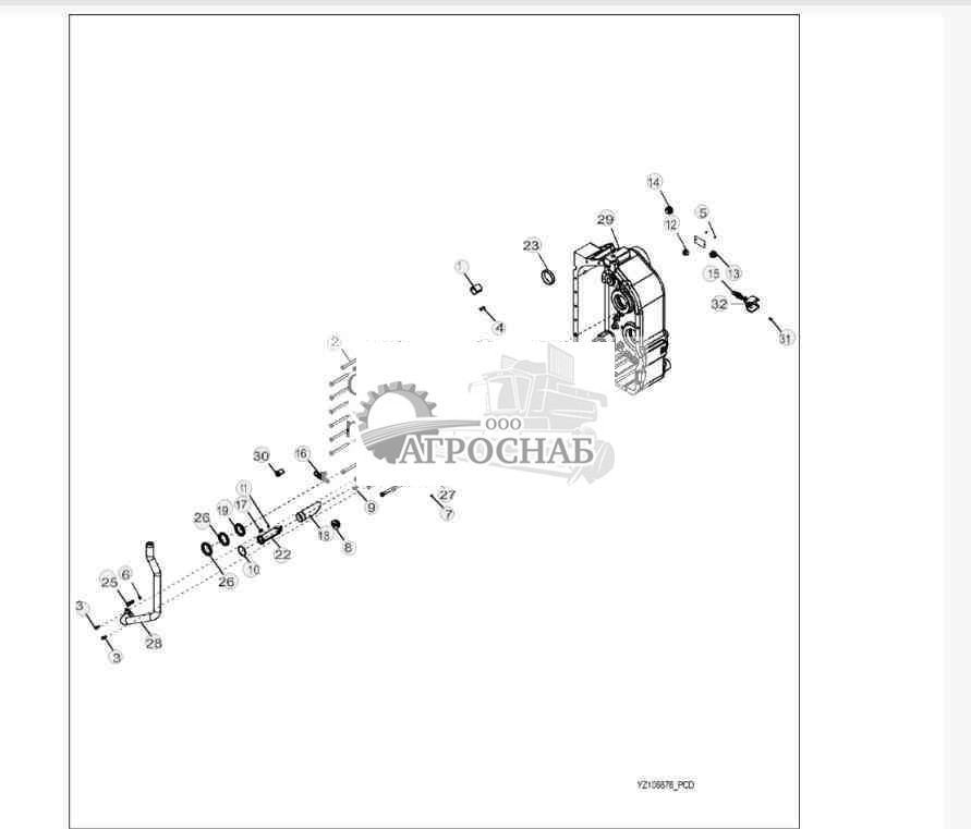 YZ106878 Узел главного корпуса 